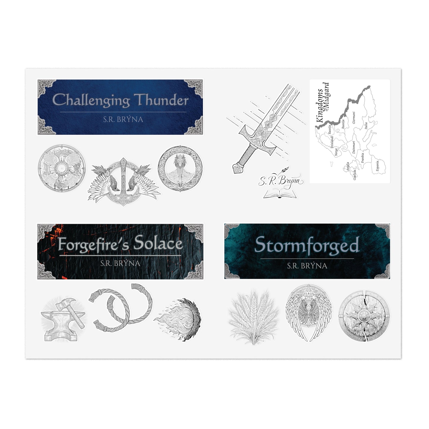 Rising Tides of Ragnarok Sticker Sheets - Series 1